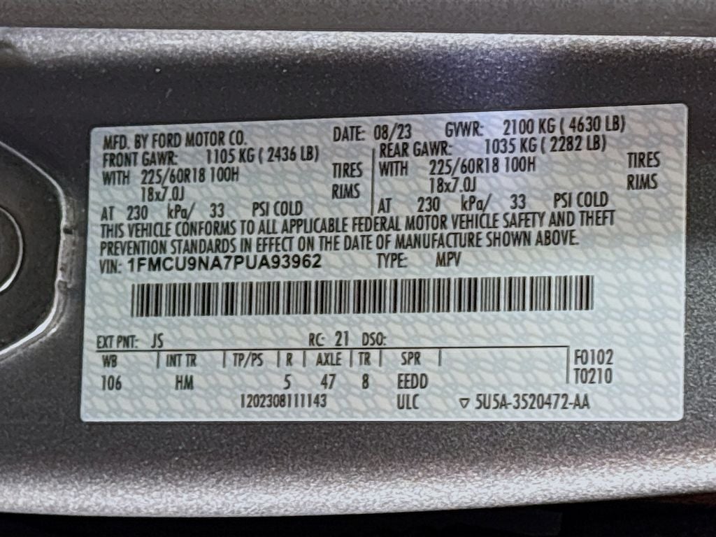 2023 Ford Escape ST-Line Select