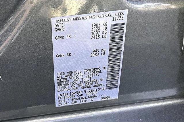 2024 Nissan Altima 2.5 SV