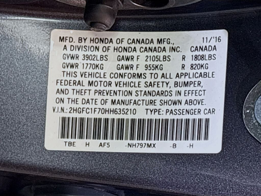 2017 Honda Civic EX-L