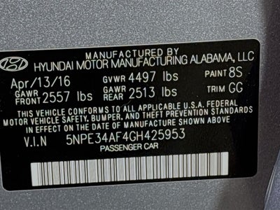 2016 Hyundai Sonata 2.4L Sport