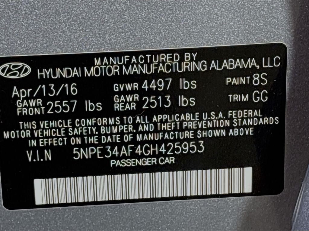 2016 Hyundai Sonata 2.4L Sport