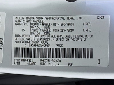 2025 Toyota Tundra SR5