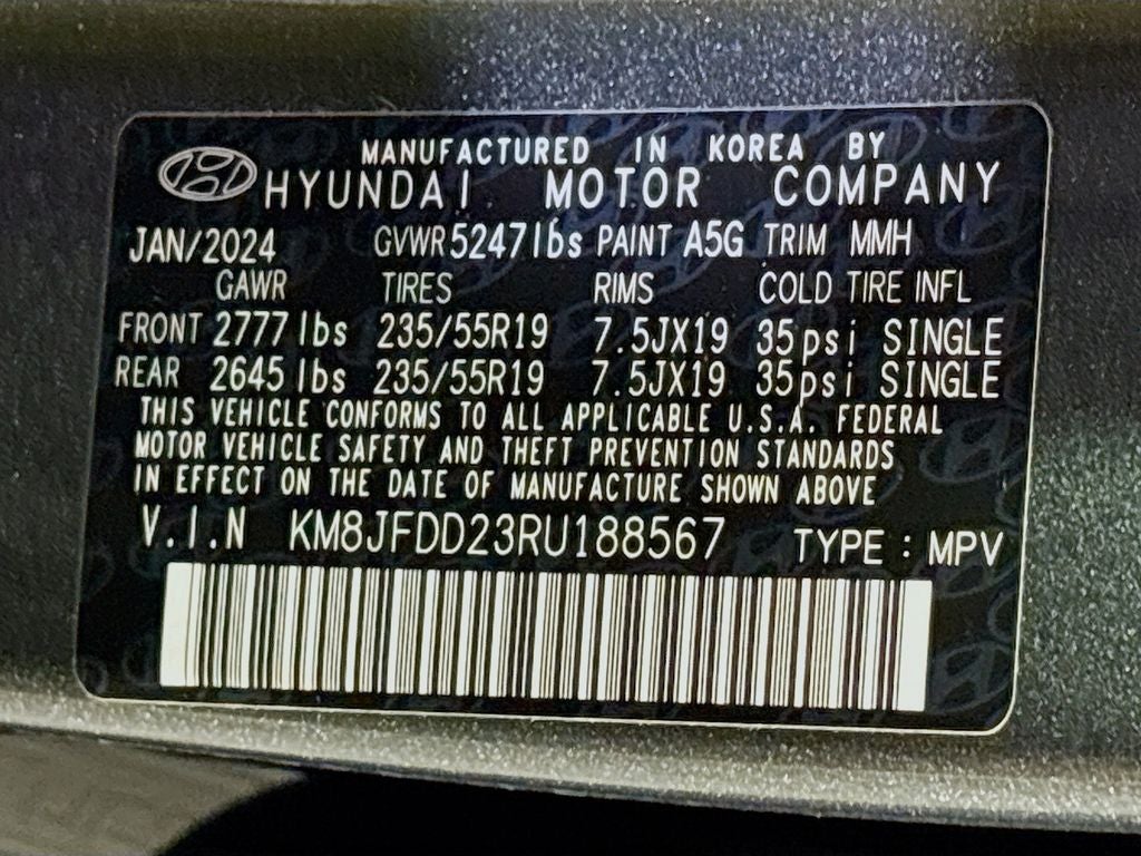 2024 Hyundai Tucson Plug-In Hybrid Limited